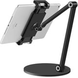 Surface Ständer, Tablet Ständer, Stabiler Ganzmetall Tablet Halterung Verstärkung ipad Stand Halter Dock für Alle Tablet/Smartphones und weiteres Geräte von 4.7 bis 12.9 Zoll (Schwarz)