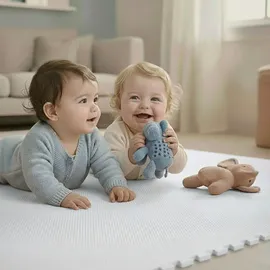LittleTom Spielmatte Baby Puzzlematte - 30x30 Krabbelmatte Bodenmatte Kinderzimmer