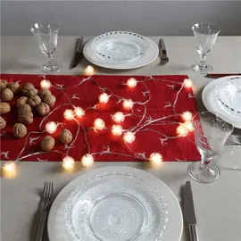 goobay LED-Lichterkette Schneeball 3 m Transparent Warmweiß