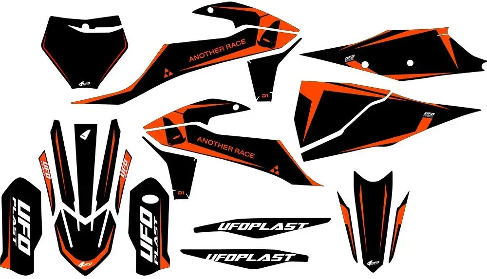 Ufo Tecna Ktm Aufkleber - Fluo Orange - One Size