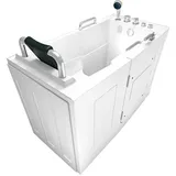 Acquavapore - Sitzwanne Whirlpool Badewanne Mit Tür S07wp-c-l 140x76cm