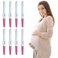 Schwangerschaftstest, 8 Stück ultraempfindlicher Schwangerschaftstest,Einzeln versiegelte Verpackung Frühschwangerschaftstest, HCG Test Empfindlichkeit, Schwangerschaftstest Frühtest Streifen