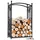Cook King Kaminholzregal CHERRY Metall 0,90 m Schwarz