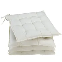 DETEX Sitzkissen Stuhl 4er Set 55% Baumwolle Wasserabweisend 44x44cm
