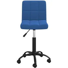 vidaXL Bürostuhl Drehbar Samt Blau