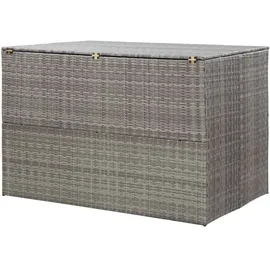 vidaXL Garden-Auflagenbox Grau 150x100x100 cm Poly Rattan