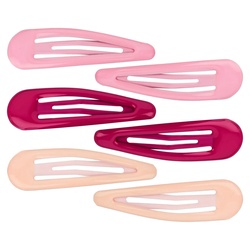 tanzmuster Haarspange Haarspangen Klick-Klack, 6er Set rosa