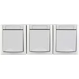 HHG Schuko-Steckdose 3-fach Weiß 1 St.