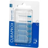 Curaprox Interdentalbürsten CPS 505 implant Refill, 5 Stück, blau, 2 mm Durchmesser, 5.5 mm Wirksamkeit, Nachfüllpackung ohne Halter