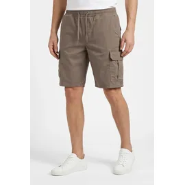 JACK & JONES "JPSTCOLE DYLAN CARGO SHORTS MID", Herren, Gr. S, N-Gr, falcon, Web, Obermaterial: 98% Baumwolle, 2% Elasthan, unifarben, relaxed fit knöchellang, Hosen Cargohose