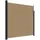 vidaXL Seitenmarkise 200 x 500 cm Schwarz Polyester
