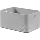 Curver Aufbewahrungsbox BETON Box S, rechteckig, 24,5 x 16,9 x 11,8 cm