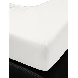 IRISETTE Spannbettlaken Jersey-Baumwolle-Elasthan 150 x 200 cm weiß