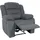 Mendler HWC-J57, XXL Relaxsessel TV-Liegesessel Nosagfederung Wildleder-Optik Stoff/Textil bis 200kg ~ graublau