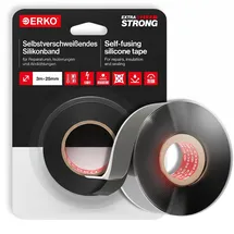 Erko Klebeband Selbstverschweißend 3 m x 25 mm Schwarz
