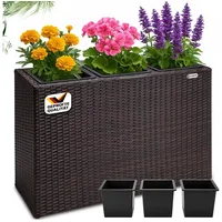 DEUBA Blumenkasten 83 x 30,5 x 60 cm Braun