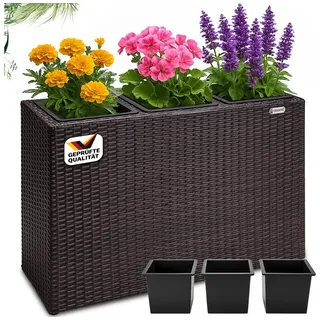 DEUBA Blumenkasten 83 x 30,5 x 60 cm Braun