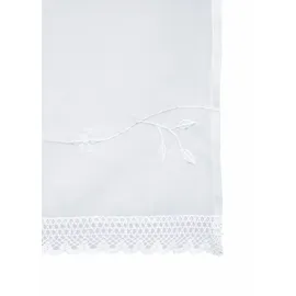 OTTO home Scheibengardine OTTO HOME "Idaho" Gr. 5, weiß, B:120cm H:60cm, Voile, Polyester, Gardinen, Fertiggardine, Mit Spitze, transparent