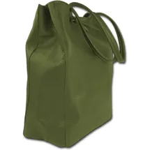 toscanto Shopper Leder Olivgrün