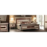 Luxus Schlafzimmer Möbel Bett 2x Nachttisch Set Betten Hotel Arredoclassic 3tlg.