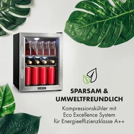 Klarstein Beersafe M Getränkekühlschrank (33 l, 540 mm hoch, Edelstahl)