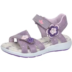 Sandale LICO "Sandale Cassandra V", Gr. 26, lila, Leder, Schuhe