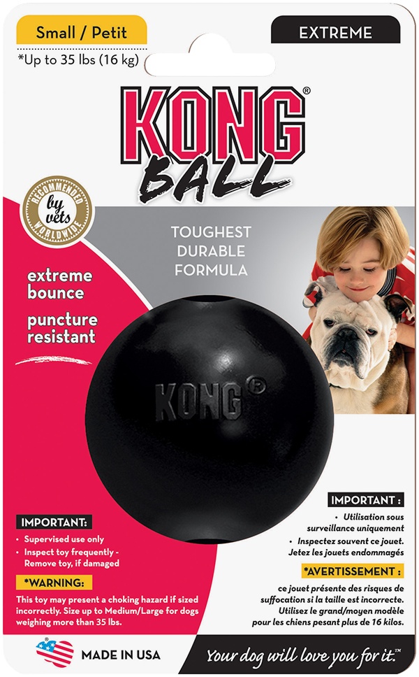 KONG Extreme Ball - 1 Stück, Ø ca. 6 cm (Größe S)