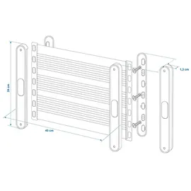 PRO PLUS Aufbewahrungsnetz elastisch 40 x 26,5 cm 1-tlg. schwarz