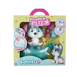 Simba Pamper Petz Husky mit Badewanne und Zubehör