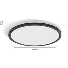 Philips Hue LED-Panel Tento rund schwarz 43 x 3 cm