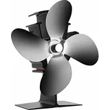 Holzofenventilator 40 °c Start, Leiser Betrieb, 4 Flügel, Ofenventilator Wird Durch Wärme Angetrieben, Ecofan Für Holzofen, Kamin