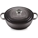 Le Creuset Signature Bräter 26 cm rund flint