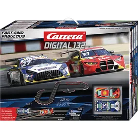 Carrera (TOYS) Digital 132 Autorennbahn Set - Fast and Fabulous, Mehrfarbig