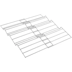 Metaltex Gewürzregal Metall ohne Gewürze Schrank silber Ausziehbar 26 bis 51 cm Schublade