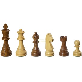 Philos 2007 - Schachfiguren Arcadius, Königshöhe 95mm, braun natur