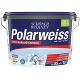 SCHÖNER WOHNEN-Farbe Wandfarbe Polarweiß 2469.0010L0095 (Weiß, 10 l, Matt, Konservierungsmittelfrei)