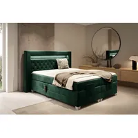 Fun Möbel Boxspringbett Elektrisch Bett ARMANDO 200x200cm in Stoff