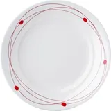 Brunner Dessertteller Cosmic Ø 20 cm rot/weiß