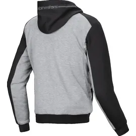 Alpinestars Chrome V2 Duo Sport Motorrad Zip Hoodie Schwarz/Grau/Blau L