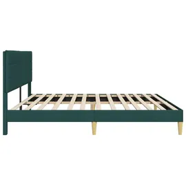 vidaXL Bettgestell 200 x 200 cm Dunkelgrün