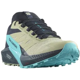 Salomon Sense Ride 5 Herren Traillaufschuhe-Türkis-10,5