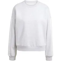 Adidas Essentials 3-Streifen Sweatshirt Light Grey Heather/White XL