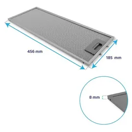 Electrolux Metall-Fettfilter 455x185x8mm 4055241147 - Silber/Schwarz