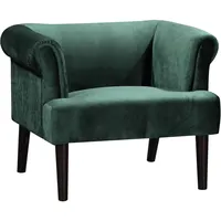 Atlantic Home Collection Sessel Charlie Samtvelours 86 x 70 x 74 cm Grün