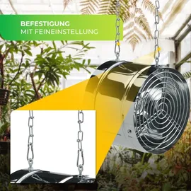 Bio Green BioGreen Gewächshausventilator Arizona mit 420 m3/h Luftumwälzung - Silber