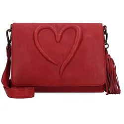 Taschendieb Wien Herzweg Umhängetasche Leder 29 cm red solid