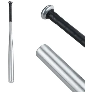 Relaxdays Baseballschläger aus Aluminium in Silber Schwarz,Silber