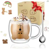luxuskollektion Doppelwandige Latte Macchiato Gläser 0,28 l 2 St.