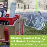 Gravidus Schnapsglas Schnapsgläser Schnaps Stamper Kurze Glas mit Henkel 2cl 24 Stück)