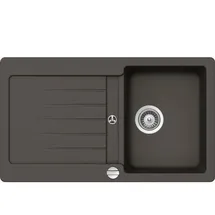 Schock Typos D-100 U Asphalt - Unterbauspüle - Unterschrank 45 cm Unterbau CRISTALITE®